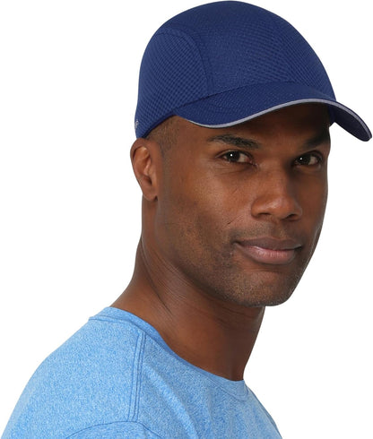 Performance Mens Running Hat - Lightweight, Quick Dry Workout Hats for Men - Athletic Sports Cap for Tennis, Gym