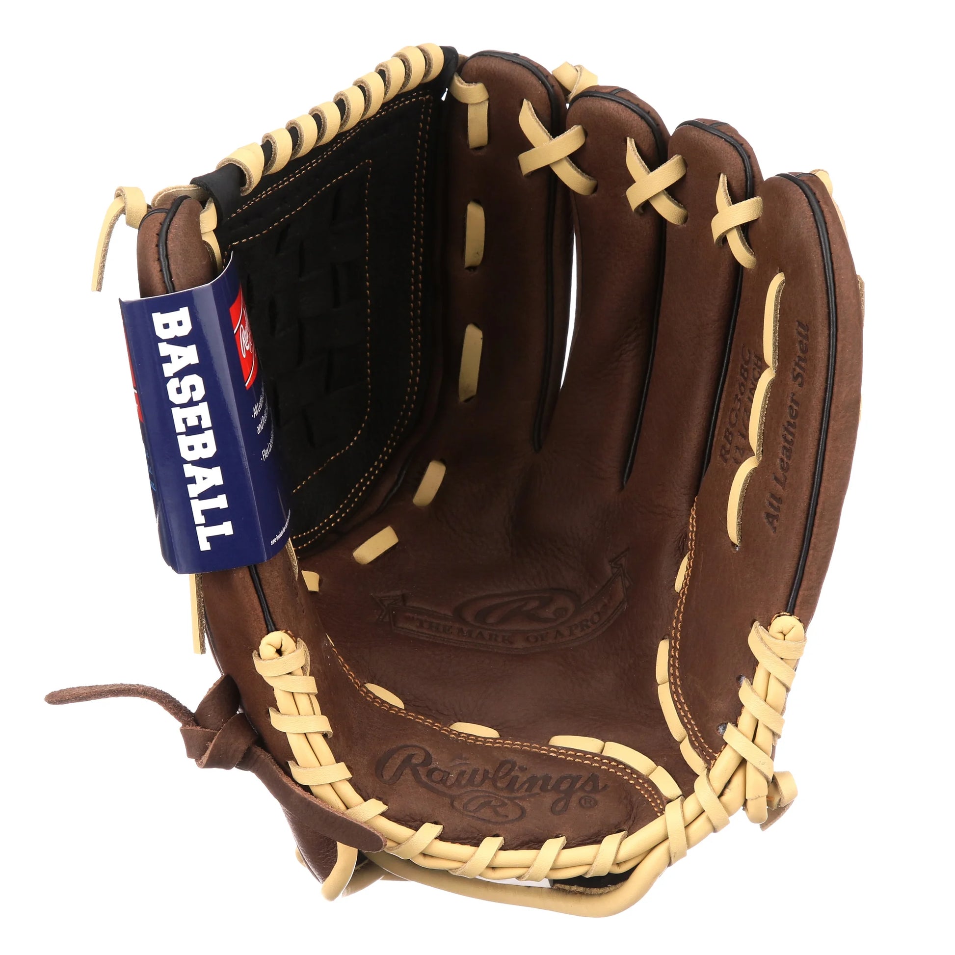 | 12.5" RBG36 Recreational Baseball & Softball Glove | All-Leather Shell | Right Hand Throw