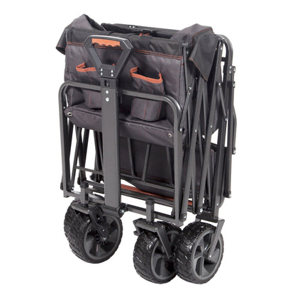 Mac Sports Deluxe Push Pull Folding Wagon with Brakes