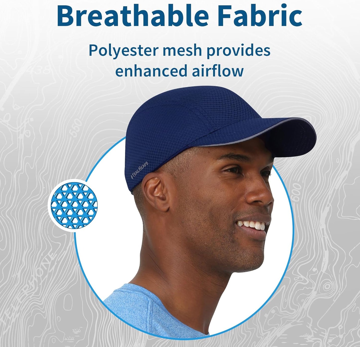 Performance Mens Running Hat - Lightweight, Quick Dry Workout Hats for Men - Athletic Sports Cap for Tennis, Gym