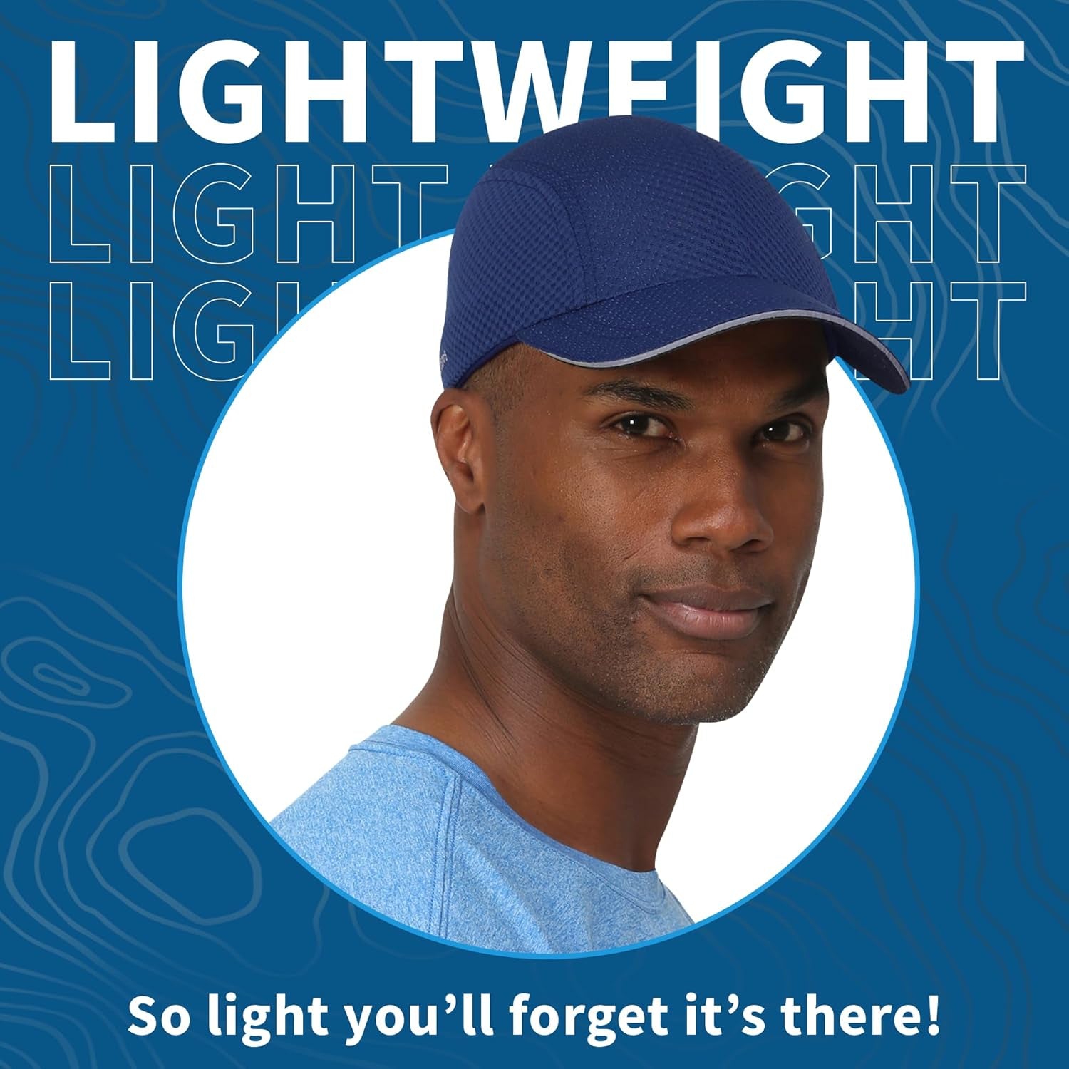 Performance Mens Running Hat - Lightweight, Quick Dry Workout Hats for Men - Athletic Sports Cap for Tennis, Gym