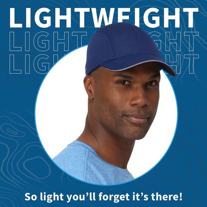 Performance Mens Running Hat - Lightweight, Quick Dry Workout Hats for Men - Athletic Sports Cap for Tennis, Gym