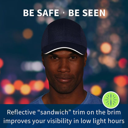 Performance Mens Running Hat - Lightweight, Quick Dry Workout Hats for Men - Athletic Sports Cap for Tennis, Gym