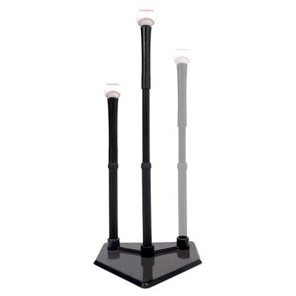 3 Position Baseball Batting Tee for Baseball, Fully Adjustable, Steel Tripod Base - Height Adjusts from 25 In. to 35 In. High - 17 In. Wide Base