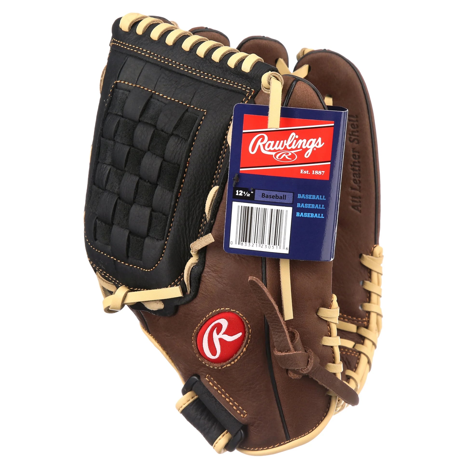 | 12.5" RBG36 Recreational Baseball & Softball Glove | All-Leather Shell | Right Hand Throw