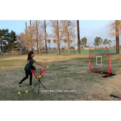 Baseball Net Bundle, 5X5 Hitting & Pitching Net with Baseball Tee, Softball Baseball Training Equipment, Weighted Ball & Bag